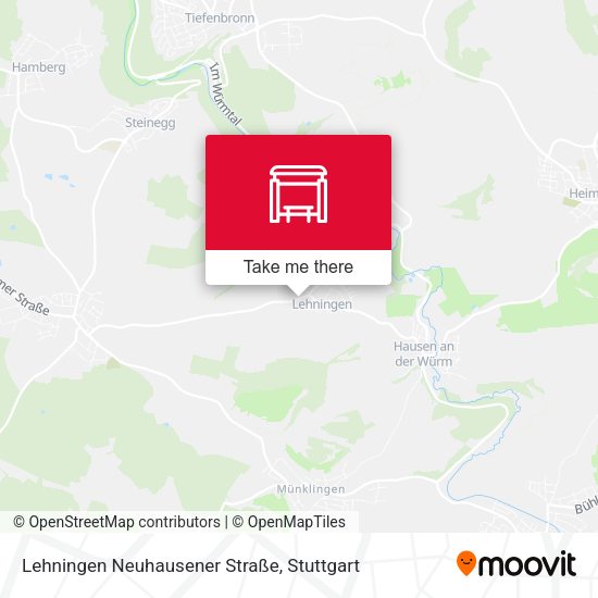 Lehningen Neuhausener Straße map