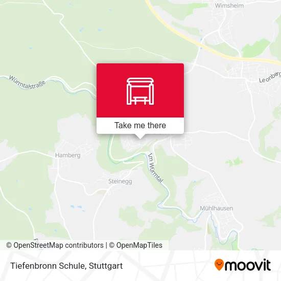Карта Tiefenbronn Schule