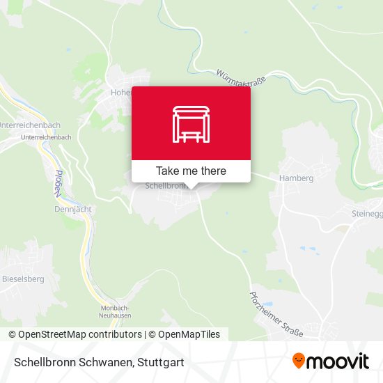 Schellbronn Schwanen map