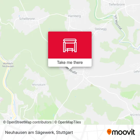 Карта Neuhausen am Sägewerk