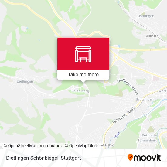 Dietlingen Schönbiegel map
