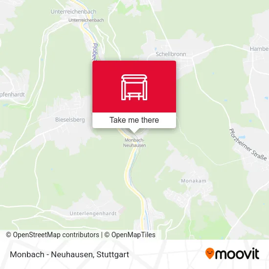 Карта Monbach - Neuhausen