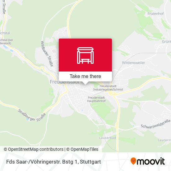 Fds Saar-/Vöhringerstr. Bstg 1 map