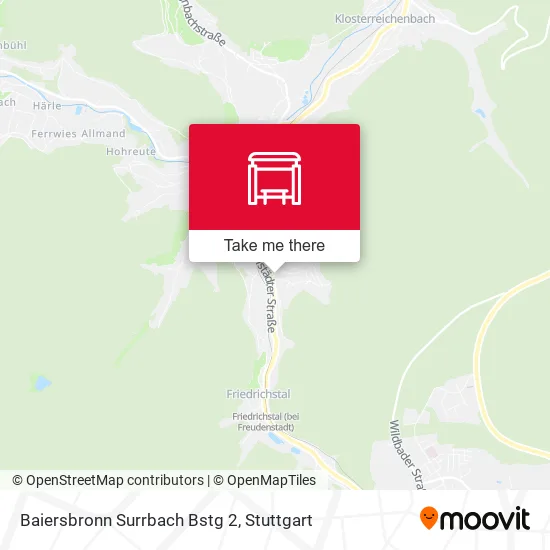 Карта Baiersbronn Surrbach Bstg 2