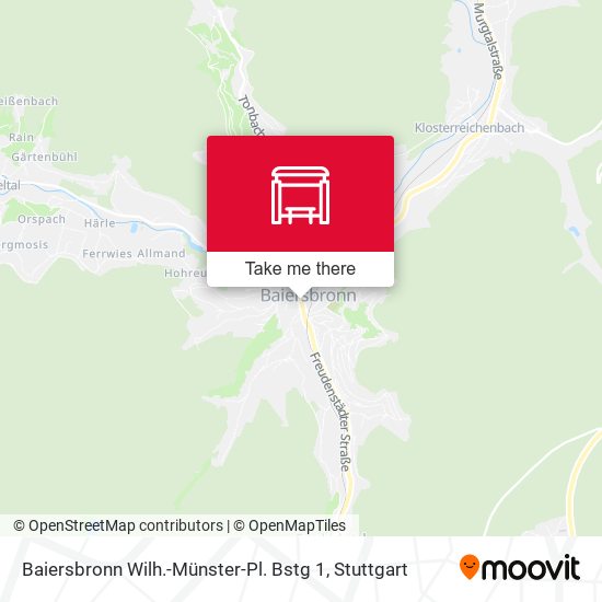 Baiersbronn Wilh.-Münster-Pl. Bstg 1 map