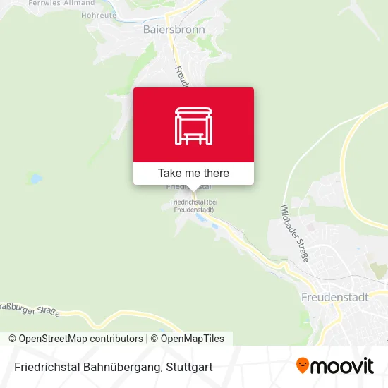 Карта Friedrichstal Bahnübergang