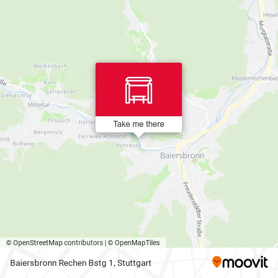 Карта Baiersbronn Rechen Bstg 1