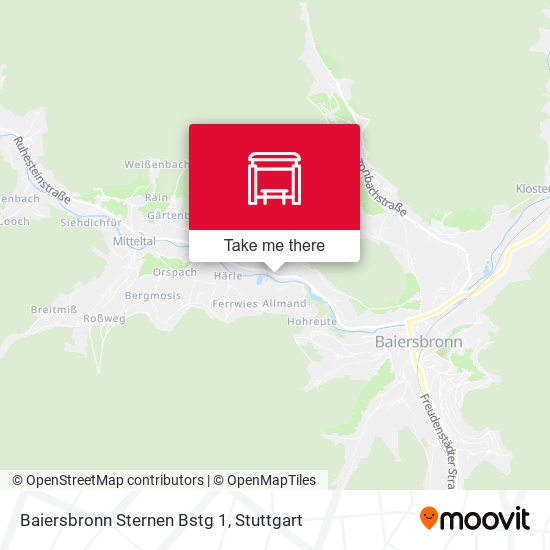 Baiersbronn Sternen Bstg 1 map