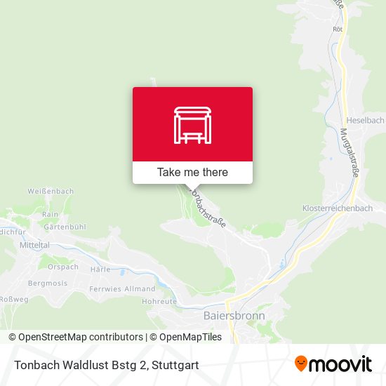 Tonbach Waldlust Bstg 2 map