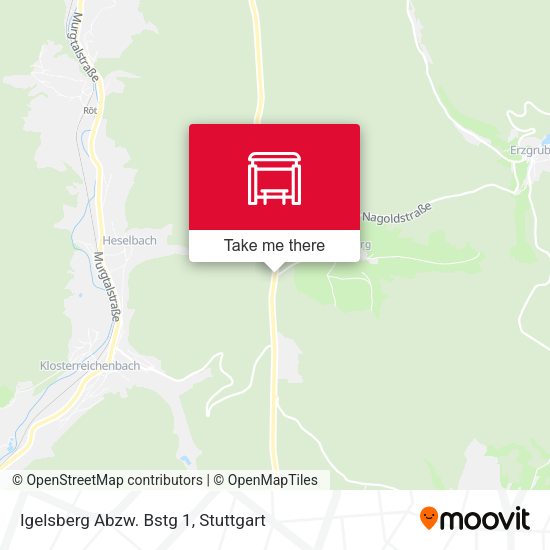 Карта Igelsberg Abzw. Bstg 1