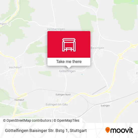 Карта Göttelfingen Baisinger Str. Bstg 1