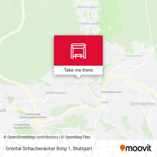 Grüntal Schachenäcker Bstg 1 map