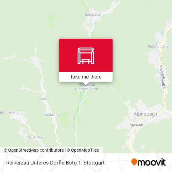 Карта Reinerzau Unteres Dörfle Bstg 1