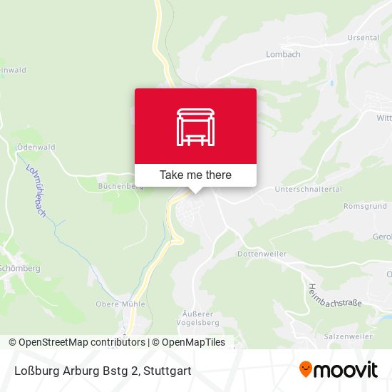 Loßburg Arburg Bstg 2 map