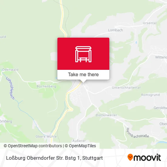 Карта Loßburg Oberndorfer Str. Bstg 1