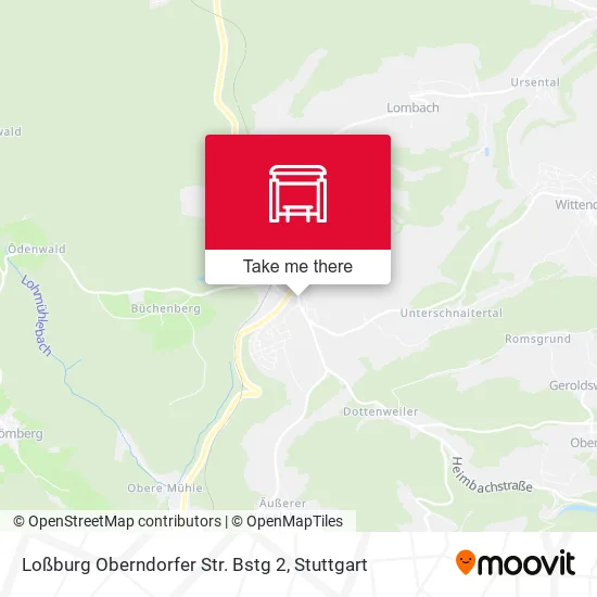 Карта Loßburg Oberndorfer Str. Bstg 2