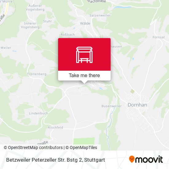 Карта Betzweiler Peterzeller Str. Bstg 2