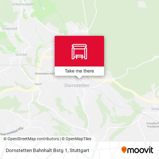 Dornstetten Bahnhalt Bstg 1 map