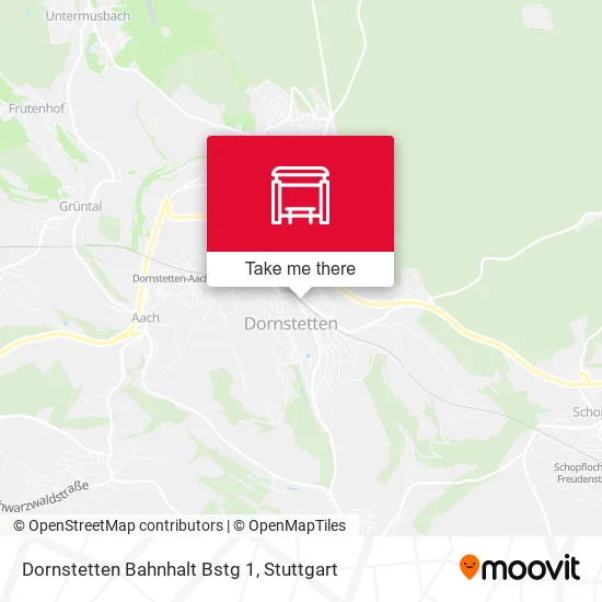 Карта Dornstetten Bahnhalt Bstg 1