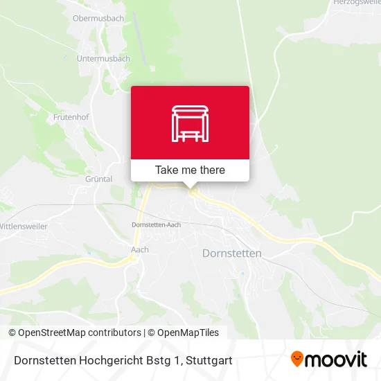 Карта Dornstetten Hochgericht Bstg 1