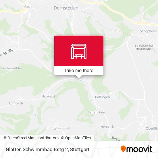 Glatten Schwimmbad Bstg 2 map
