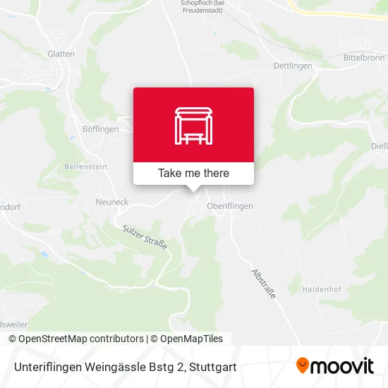 Карта Unteriflingen Weingässle Bstg 2