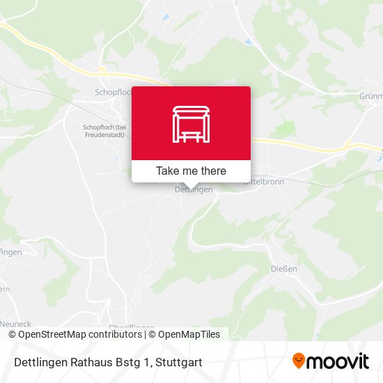Dettlingen Rathaus Bstg 1 map