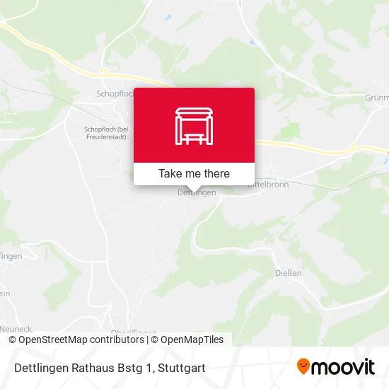 Карта Dettlingen Rathaus Bstg 1