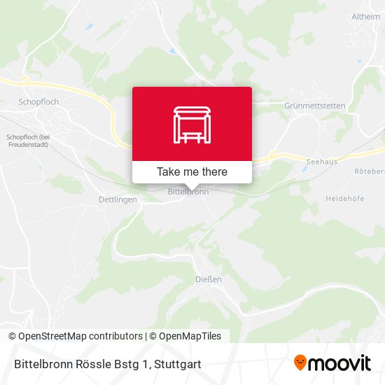 Карта Bittelbronn Rössle Bstg 1