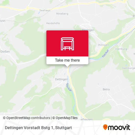 Карта Dettingen Vorstadt Bstg 1