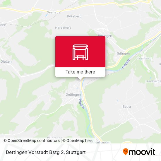 Dettingen Vorstadt Bstg 2 map