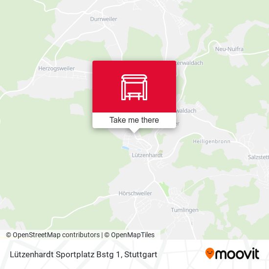 Lützenhardt Sportplatz Bstg 1 map