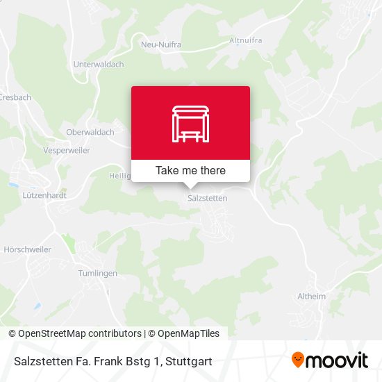 Salzstetten Fa. Frank Bstg 1 map