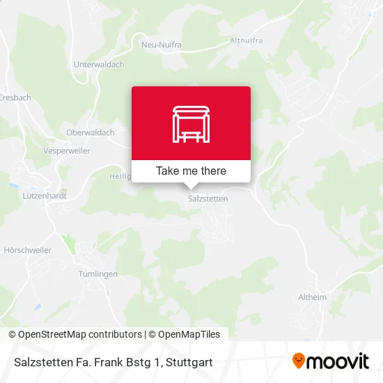 Карта Salzstetten Fa. Frank Bstg 1