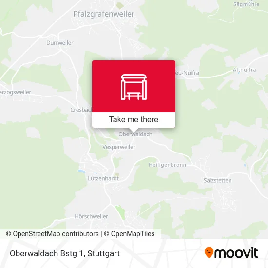 Карта Oberwaldach Bstg 1