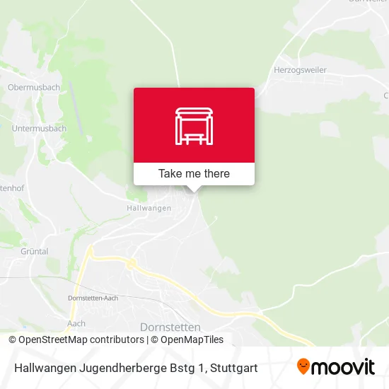 Карта Hallwangen Jugendherberge Bstg 1