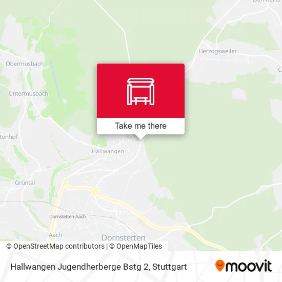 Карта Hallwangen Jugendherberge Bstg 2