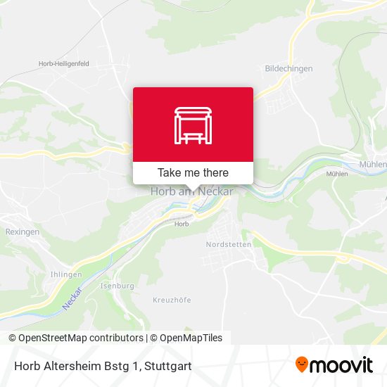 Horb Altersheim Bstg 1 map