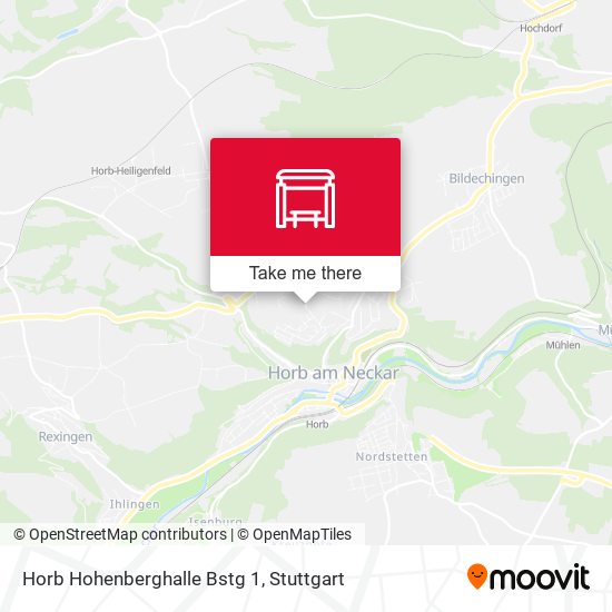 Horb Hohenberghalle Bstg 1 map