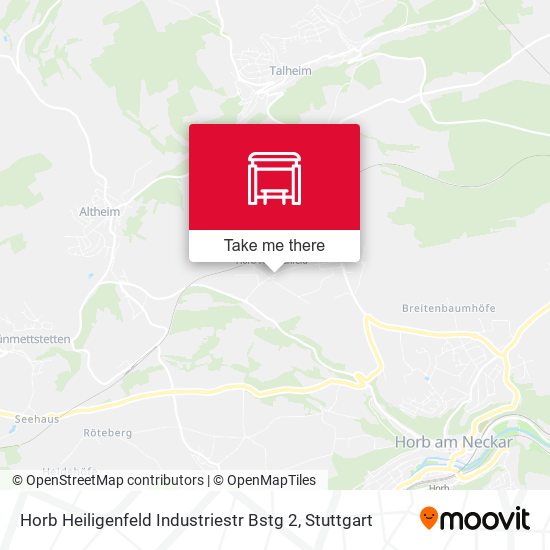 Horb Heiligenfeld Industriestr Bstg 2 map