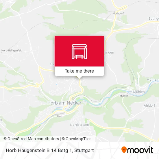 Карта Horb Haugenstein B 14 Bstg 1