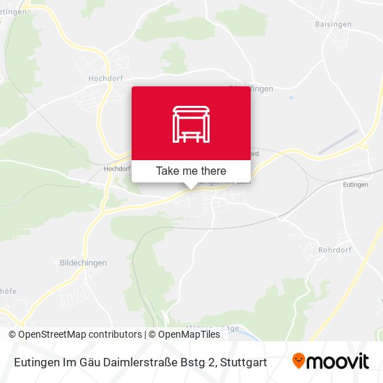 Eutingen Im Gäu Daimlerstraße Bstg 2 map