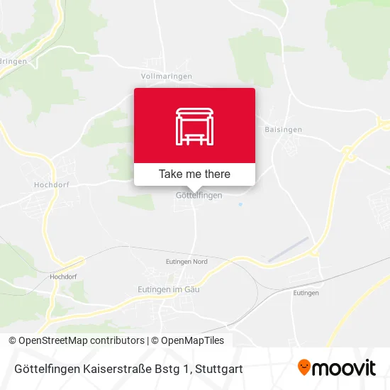 Карта Göttelfingen Kaiserstraße Bstg 1