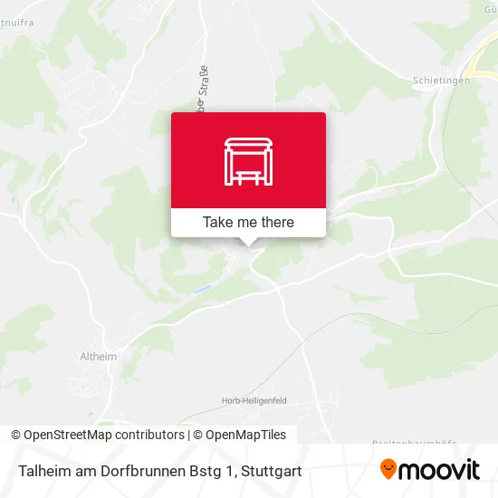 Карта Talheim am Dorfbrunnen Bstg 1
