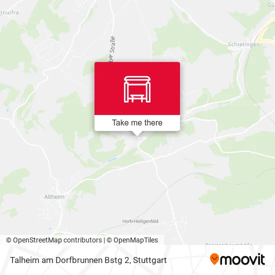 Карта Talheim am Dorfbrunnen Bstg 2