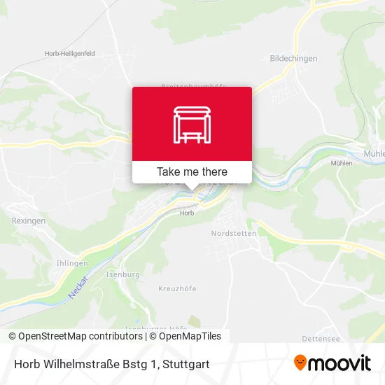 Карта Horb Wilhelmstraße Bstg 1