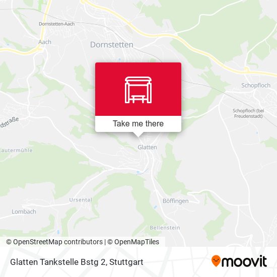 Glatten Tankstelle Bstg 2 map