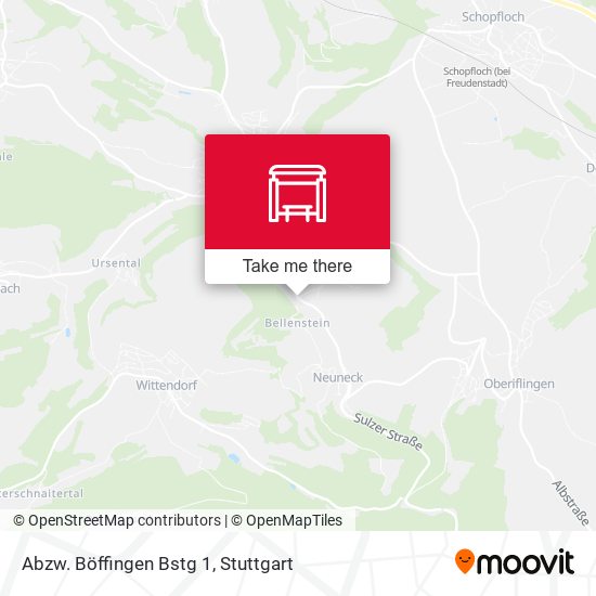 Abzw. Böffingen Bstg 1 map