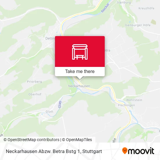 Карта Neckarhausen Abzw. Betra Bstg 1