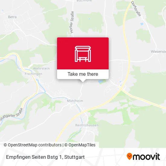 Карта Empfingen Seiten Bstg 1